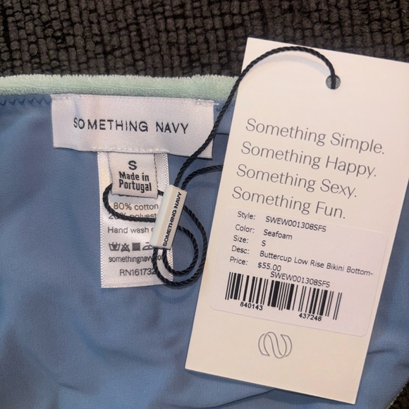🌊 Something Navy ladies buttercup low rise bikini Bottom NWT (size small) - Picture 5 of 6